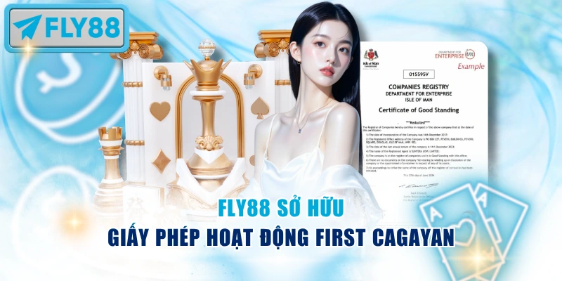 Fly88 sở hữu nhiều giấy phép hoạt động quốc tế, đảm bảo tính minh bạch và hợp pháp